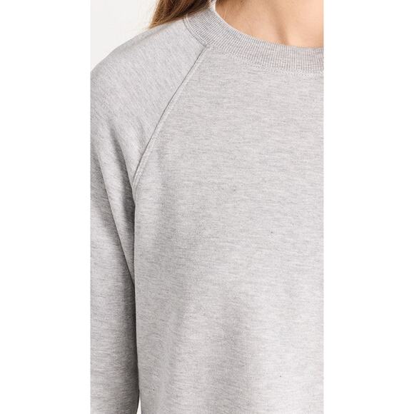 Splits59 Warm Up Crop Fleece Sweatshirt Heather Grey - S - Picture 5 of 6